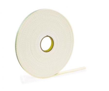 3M 4032 Double Sided Foam Tape, 1/32 Thick - 1/2 x 72 yds.