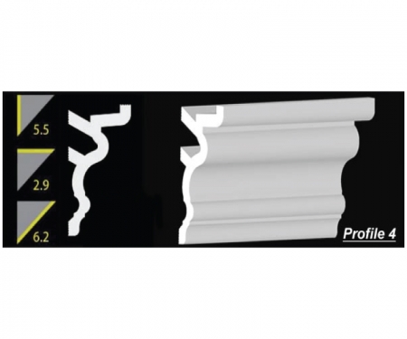 5.5 inch h foam crown molding profile 4 5.5 inch h foam crown molding profile 4