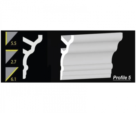 5.5 inch h foam crown molding profile 5 5.5 inch h foam crown molding profile 5