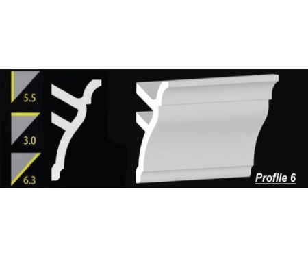 5.5 inch h foam crown molding profile 6 5.5 inch h foam crown molding profile 6