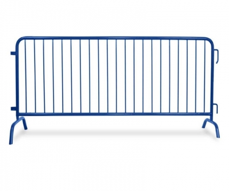 8 foot steel barricade bridge feet blue powder coat 2 8 foot steel barricade bridge feet blue powder coat 2