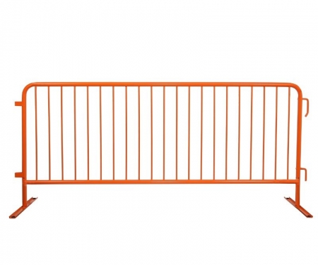 8 foot steel barricade orange powder coated flat feet 8 foot steel barricade orange powder coated flat feet