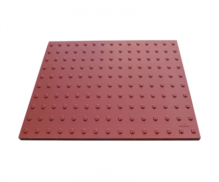 2'  by 2' red detectable warning paver spill containment  2'  by 2' red detectable warning paver spill containment