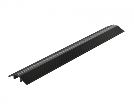 Black aluminum cable hose protector with 48 Black aluminum cable hose protector with 48