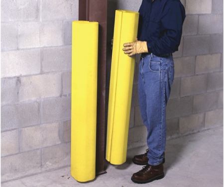 Beam protector being installed Beam protector being installed