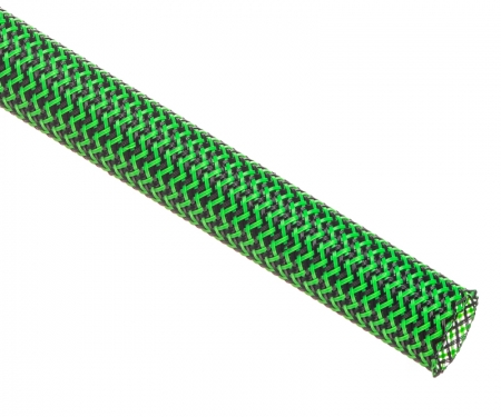 black and neon green techflex tight weave braided sleeving black and neon green techflex tight weave braided sleeving