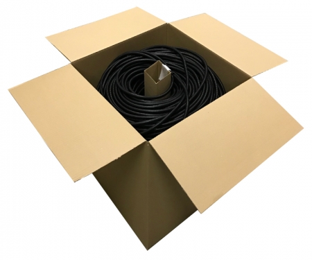 Bulk box of black wire loom