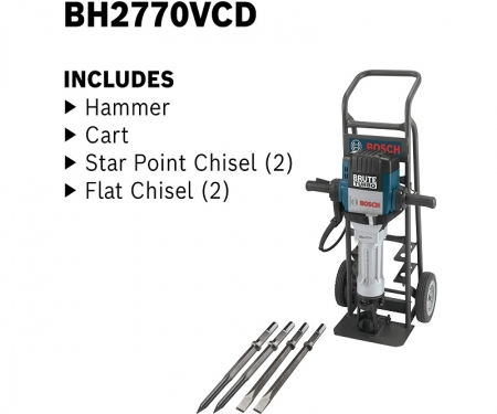 BOSCH® Brute™ Turbo Breaker Demolition Hammer with Deluxe