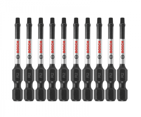 Bosch Itsq22B Impact Tough 2 Inch Square 2 Power Bits Bulk Pack