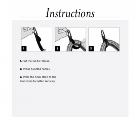 CableCarrier strap instructions