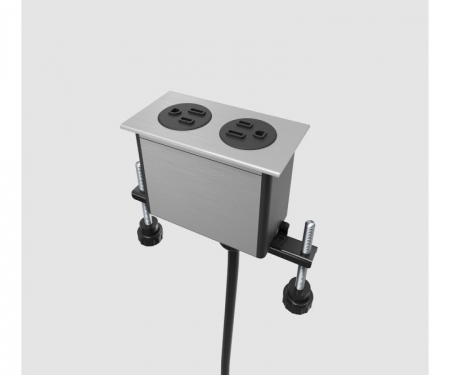 Byrne Dot in-surface 2 power outlet, black