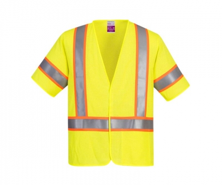 PORTWEST Class 3 FR Mesh Safety Vest - M - Yellow PORTWEST Class 3 FR Mesh Safety Vest - M - Yellow