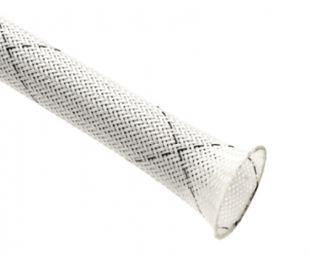 Flame retardant Clean Cut sleeving,white w/ black tracer Flame retardant Clean Cut sleeving,white w/ black tracer