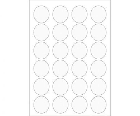 Clear Cirlce Laser Labels