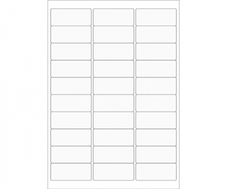 Clear Rectangle Laser Labels