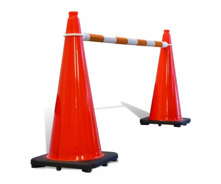 cone bar orange white 2