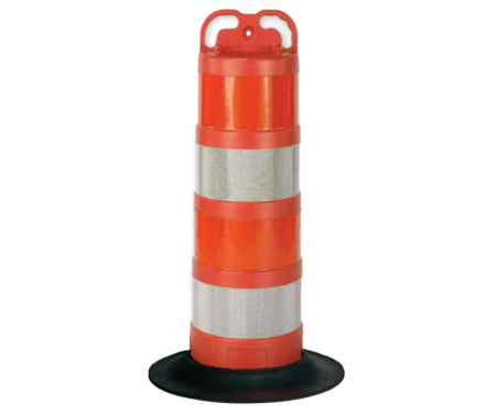 Cortina orange trail guide traffic channelizer barrel drum slim with (4) 6 inch engineer grade high intensity diamond grade with fluorescent stripes and 18lb tire ring base Cortina orange trail guide traffic channelizer barrel drum slim with (4) 6 inch engineer grade high intensity diamond grade with fluorescent stripes and 18lb tire ring base