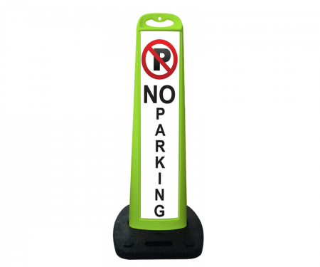 Trailblazer vertical traffic panel sign, black/lime green, No Parking,40 Trailblazer vertical traffic panel sign, black/lime green, No Parking,40
