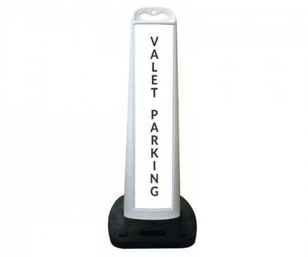 Trailblazer vertical traffic panel sign,Valet, Black/White/White Trailblazer vertical traffic panel sign,Valet, Black/White/White