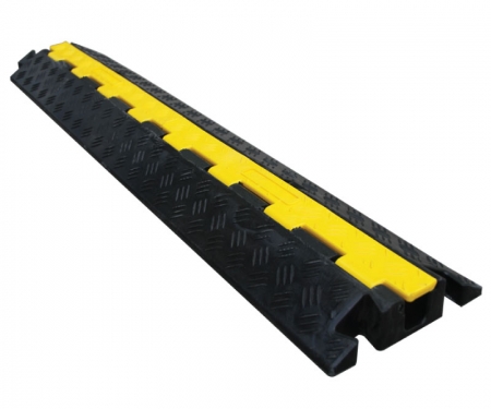 Cable Protector 1 Channel Ramp Heavy Duty Guard Rubber Hose Quick Deploy New UK 