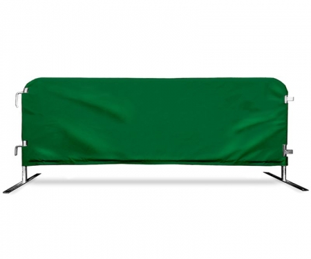 crowd barrier cover green crowd barrier cover green