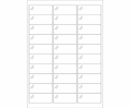 Crystal Clear Rectangle Laser Labels