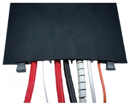 DC999-7 Cable protector covering cables showing male connectors DC999-7 Cable protector covering cables showing male connectors