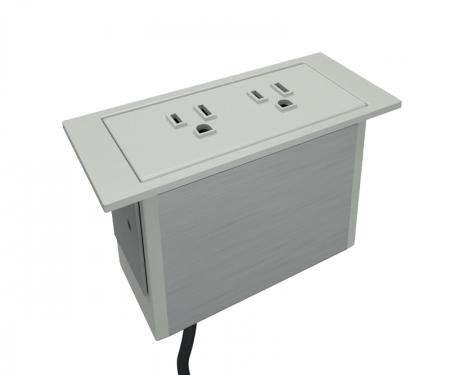 Fog dean in surface power grommet with 2 a/c power and 72