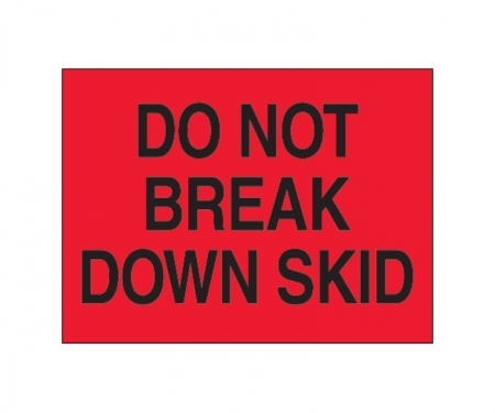 Do Not Break Down Skid Red Solid