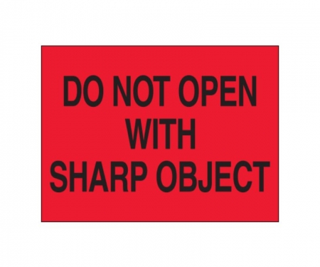 Do Not Open Wtih Sharp Red Do Not Open Wtih Sharp Red