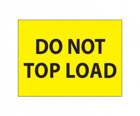 Do Not Top Load Yellow Do Not Top Load Yellow