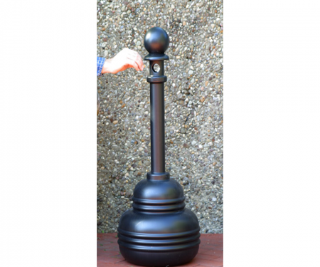 eagle safesmoker cigarette receptacle in use outdoors eagle safesmoker cigarette receptacle in use outdoors