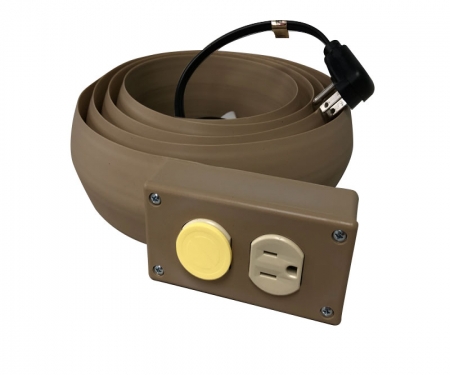 brown electrical extension cord cover with duplex outlets brown electrical extension cord cover with duplex outlets