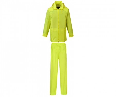 PORTWEST Essentials 2 Piece Rainsuit - S - Yellow PORTWEST Essentials 2 Piece Rainsuit - S - Yellow