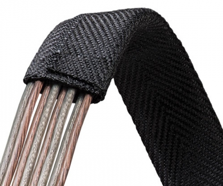 F6 Flat braided sleeving protecting wires
