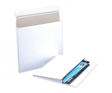 Flat Gusseted Envelope Mailer White