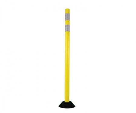 flexible surface mount traffic delineator yellow