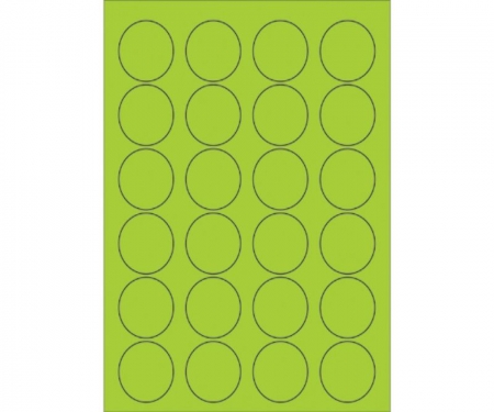 Fluorescent Cirlce Laser Labels