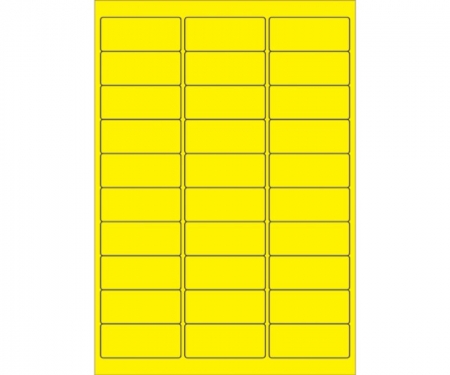 Fluorescent Removable Rectanlge Laser Labels