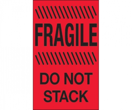 Fragile Do Not Stack Red