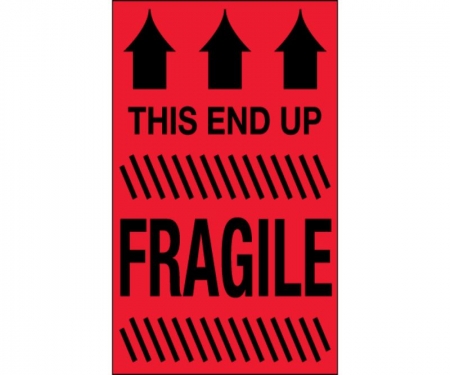 Fragile This Side Up Red