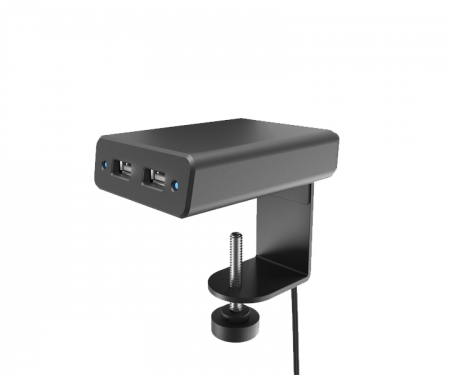 Garcia Edgemount powered usb hub, black