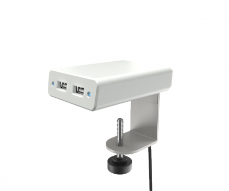 Garcia Edgemount powered usb hub, white