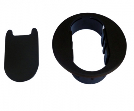 GR9201 black  plastic desk grommet unassembled GR9201 black  plastic desk grommet unassembled