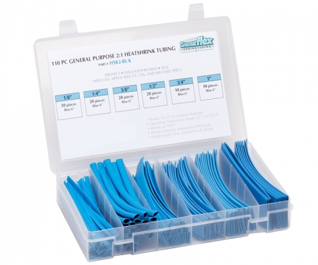 2:1 Heat shrink kit, blue, multi sizes 2:1 Heat shrink kit, blue, multi sizes