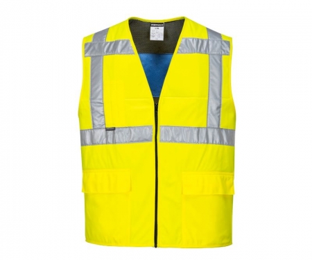 Hi Vis Cooling Vest Yellow 1