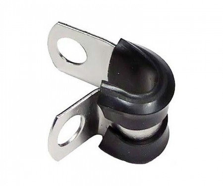 Cable Clamps Stainless Steel Line Clamps Rubber  Cushioned Insulated Clamps Tube 