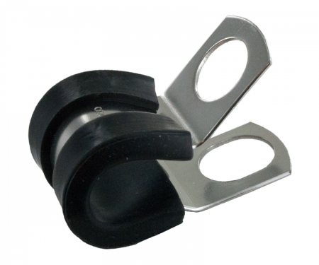Rubber insulated zinc plated cable clamps with 1 Rubber insulated zinc plated cable clamps with 1