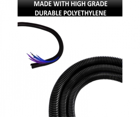 split convoluted tubing conduit 1/2" x 100' Wire loom