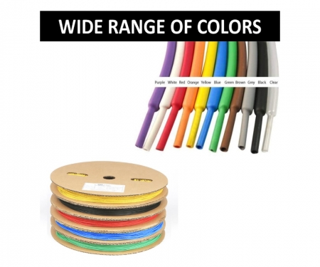custom listing 3:1 dual-wall tube 1/4" ID all 7 colors 10ft each 